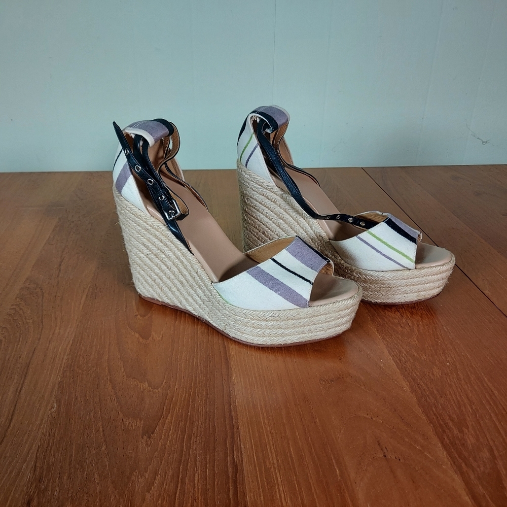 Hermes Espadrille Wedge Sandals